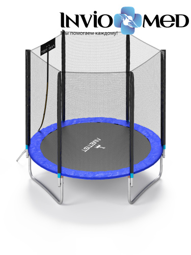 Батут Ametist 312см (10ft) BASIC Blue фото Батут Ametist 312см (10ft) BASIC Blue фото