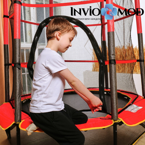 Батут DFC TRAMPOLINE-RED 55 дюймов с сеткой фото фото 13 Батут DFC TRAMPOLINE-RED 55 дюймов с сеткой фото фото 13