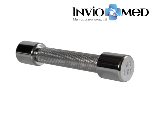 Гантель хромированная, 1 кг фото фото 2 Гантель хромированная, 1 кг фото фото 2