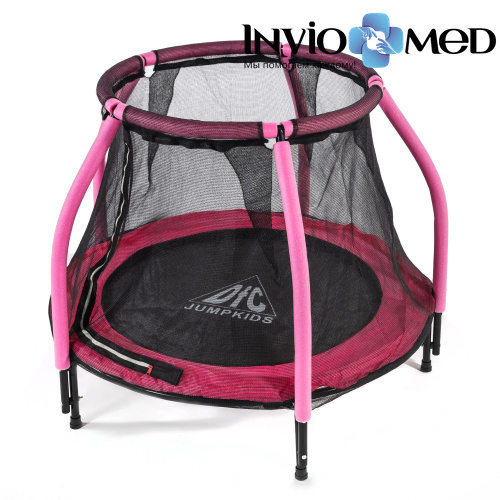 Батут DFC JUMP KIDS 48" розовый, сетка (120см) фото фото 2