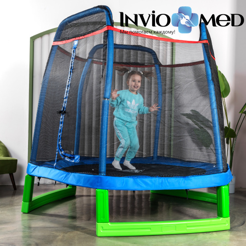 Батут DFC JUMP KIDS 7' синий, сетка (210см) фото фото 12 Батут DFC JUMP KIDS 7' синий, сетка (210см) фото фото 12