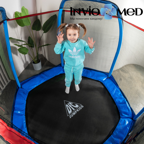 Батут DFC JUMP KIDS 7' синий, сетка (210см) фото фото 14 Батут DFC JUMP KIDS 7' синий, сетка (210см) фото фото 14