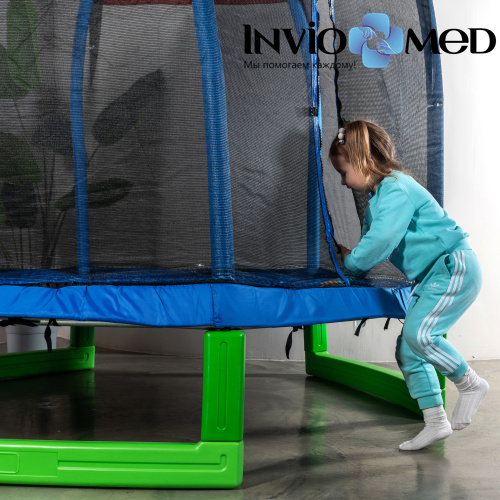 Батут DFC JUMP KIDS 7' синий, сетка (210см) фото фото 11 Батут DFC JUMP KIDS 7' синий, сетка (210см) фото фото 11