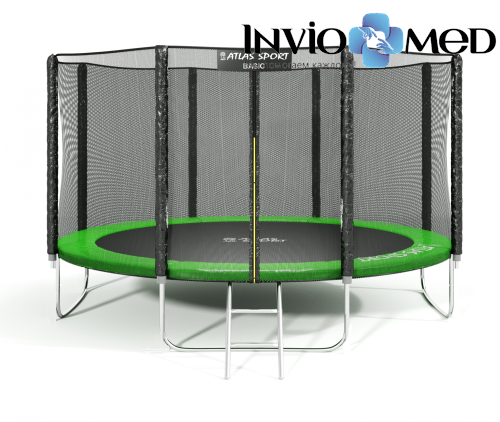 Батут Atlas Sport 404 см (13ft) Basic GREEN фото Батут Atlas Sport 404 см (13ft) Basic GREEN фото