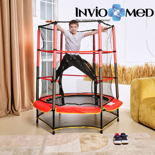 Батут DFC TRAMPOLINE-RED 55 дюймов с сеткой фото фото 16 Батут DFC TRAMPOLINE-RED 55 дюймов с сеткой фото фото 16