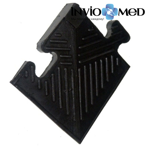 Уголок резиновый для бордюра, черный, толщина 12мм фото фото 2