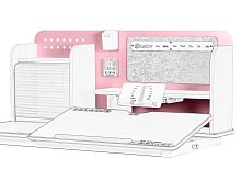 Mealux EVO Задняя металлическая часть полки к столу BD-630 Multiclor G/PN фото