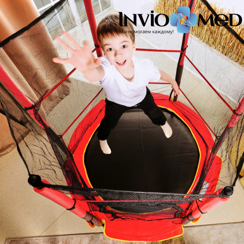 Батут DFC TRAMPOLINE-RED 55 дюймов с сеткой фото фото 21 Батут DFC TRAMPOLINE-RED 55 дюймов с сеткой фото фото 21