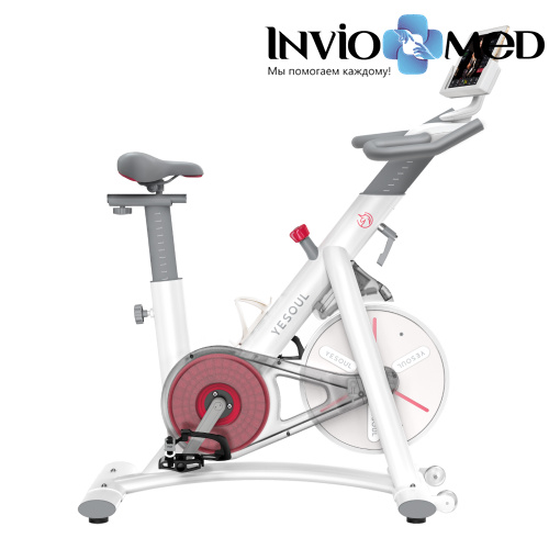 Велотренажер DFC Yesoul BS3-W белый фото фото 3