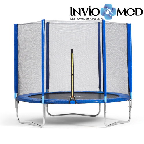 Батут DFC Trampoline Fitness 10ft наружн.сетка, синий (305см) фото фото 3