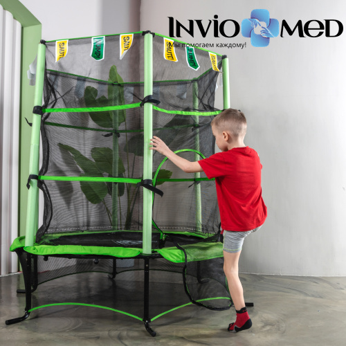 Батут DFC JUMP KIDS 55" зеленый, сетка (137см) фото фото 10