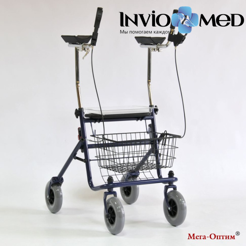 Ходунки-роллаторы Мега-Оптим FS965LH (с подлокотной опорой) фото