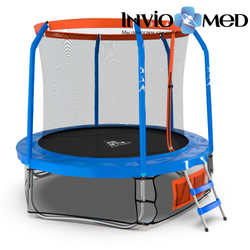 Батут DFC JUMP BASKET 8ft внутр.сетка, лестница (244cм) фото фото 4 Батут DFC JUMP BASKET 8ft внутр.сетка, лестница (244cм) фото фото 4